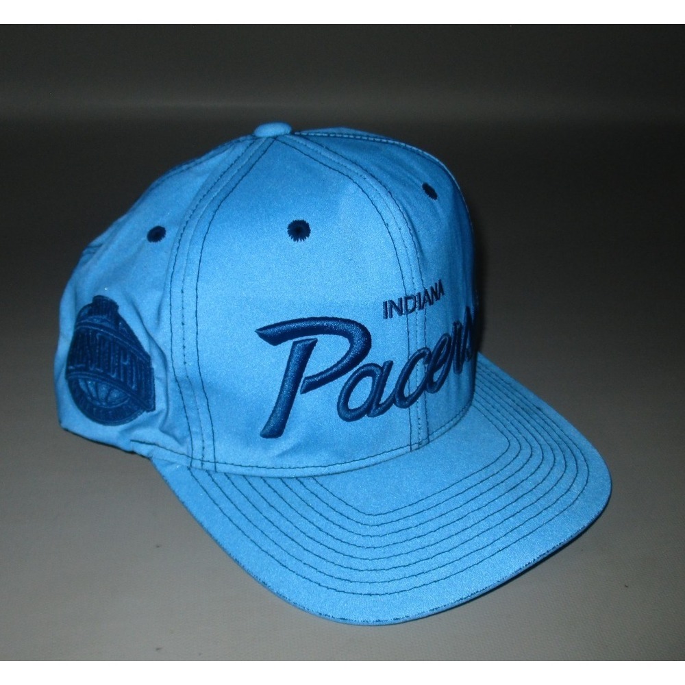 Mitchell & Ness NBA Indiana Pacers Vintage Snapback Hat 3M Reflective Crown Cap